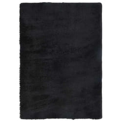 vidaXL Shaggy Rug High Pile NAVARRA Polyester Area Rug - black, 160 x 230 cm