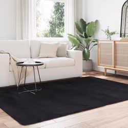 vidaXL Shaggy Rug High Pile NAVARRA Polyester Area Rug - black, 160 x 230 cm