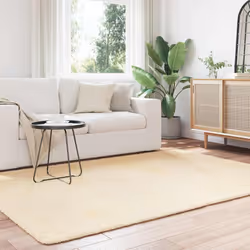 vidaXL Shaggy Rug High Pile NAVARRA Polyester Area Rug - cream, 160 x 230 cm - Additional view 2