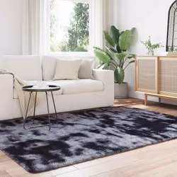 vidaXL Shaggy Rug High Pile NAVARRA Polyester Area Rug - dark grey, 160 x 230 cm