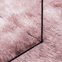 vidaXL Shaggy Rug High Pile NAVARRA Polyester Area Rug - dusty pink, 160 x 230 cm - Additional view 6