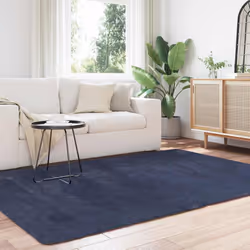 vidaXL Shaggy Rug High Pile NAVARRA Polyester Area Rug - navy, 160 x 230 cm - Additional view 2