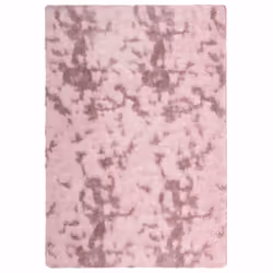 vidaXL Shaggy Rug High Pile NAVARRA Polyester Area Rug - dusty pink, 200 x 290 cm