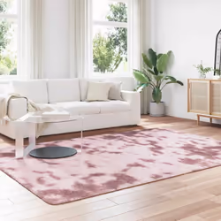 vidaXL Shaggy Rug High Pile NAVARRA Polyester Area Rug - dusty pink, 200 x 290 cm