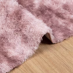 vidaXL Shaggy Rug High Pile NAVARRA Polyester Area Rug - dusty pink, 200 x 290 cm - Additional view 4