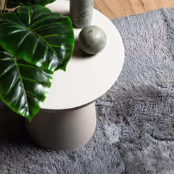 vidaXL Shaggy Rug High Pile NAVARRA Polyester Area Rug - silver grey, 200 x 290 cm - Additional view 7