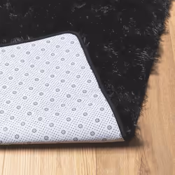 vidaXL Shaggy Rug High Pile NAVARRA Polyester Area Rug - black, 240 x 340 cm - Additional view 5