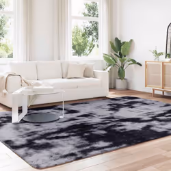 vidaXL Shaggy Rug High Pile NAVARRA Polyester Area Rug - dark grey, 240 x 340 cm - Additional view 2