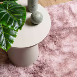 vidaXL Shaggy Rug High Pile NAVARRA Polyester Area Rug - dusty pink, 240 x 340 cm - Additional view 7