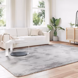 vidaXL Shaggy Rug High Pile NAVARRA Polyester Area Rug - light grey, 240 x 340 cm - Additional view 2