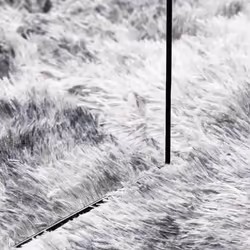 vidaXL Shaggy Rug High Pile NAVARRA Polyester Area Rug - light grey, 240 x 340 cm - Additional view 6