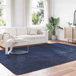 vidaXL Shaggy Rug High Pile NAVARRA Polyester Area Rug - navy, 240 x 340 cm - Additional view 2