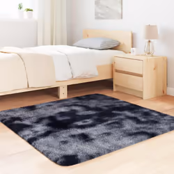 vidaXL Shaggy Rug High Pile NAVARRA Dusty Pink 200x200 cm Polyester Area Rug - dark grey, 120 x 120 cm/square - Additional view 2