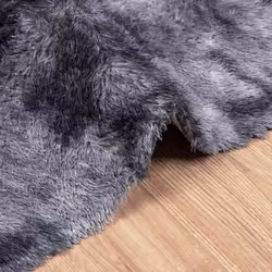 vidaXL Shaggy Rug High Pile NAVARRA Dusty Pink 200x200 cm Polyester Area Rug - dark grey, 120 x 120 cm/square - Additional view 4