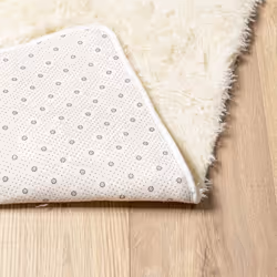 vidaXL Shaggy Rug High Pile NAVARRA Dusty Pink 200x200 cm Polyester Area Rug - cream, 160 x 160 cm/square - Additional view 5