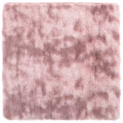 vidaXL Shaggy Rug High Pile NAVARRA Dusty Pink 200x200 cm Polyester Area Rug - dusty pink, 160 x 160 cm/square