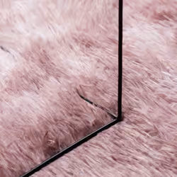 vidaXL Shaggy Rug High Pile NAVARRA Dusty Pink 200x200 cm Polyester Area Rug - dusty pink, 160 x 160 cm/square - Additional view 6