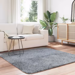 vidaXL Shaggy Rug High Pile NAVARRA Dusty Pink 200x200 cm Polyester Area Rug - silver grey, 160 x 160 cm/square - Additional view 2