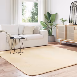 vidaXL Shaggy Rug High Pile NAVARRA Dusty Pink 200x200 cm Polyester Area Rug - cream, 200 x 200 cm/square - Additional view 2