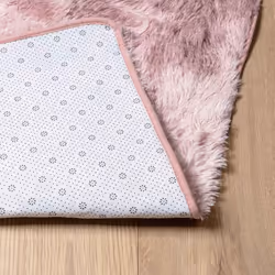 vidaXL Shaggy Rug High Pile NAVARRA Dusty Pink 200x200 cm Polyester Area Rug - dusty pink, 200 x 200 cm/square - Additional view 5