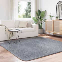 vidaXL Shaggy Rug High Pile NAVARRA Dusty Pink 200x200 cm Polyester Area Rug - silver grey, 200 x 200 cm/square - Additional view 2