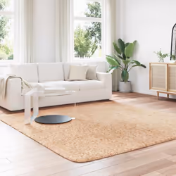 vidaXL Shaggy Rug High Pile NAVARRA Dusty Pink 200x200 cm Polyester Area Rug - beige, 240 x 240 cm/square - Additional view 2