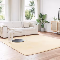 vidaXL Shaggy Rug High Pile NAVARRA Dusty Pink 200x200 cm Polyester Area Rug - cream, 240 x 240 cm/square - Additional view 2