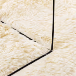 vidaXL Shaggy Rug High Pile NAVARRA Dusty Pink 200x200 cm Polyester Area Rug - cream, 240 x 240 cm/square - Additional view 6