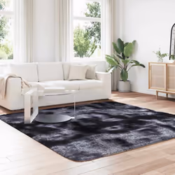 vidaXL Shaggy Rug High Pile NAVARRA Dusty Pink 200x200 cm Polyester Area Rug - dark grey, 240 x 240 cm/square - Additional view 2