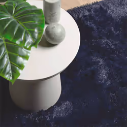 vidaXL Shaggy Rug High Pile NAVARRA Dusty Pink 200x200 cm Polyester Area Rug - navy, 240 x 240 cm/square - Additional view 7