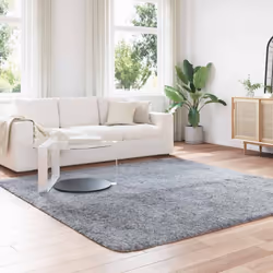 vidaXL Shaggy Rug High Pile NAVARRA Dusty Pink 200x200 cm Polyester Area Rug - silver grey, 240 x 240 cm/square - Additional view 2