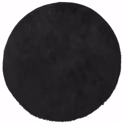 vidaXL Shaggy Rug High Pile NAVARRA Dusty Pink 200x200 cm Polyester Area Rug - black, 100 x 100 cm/round