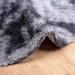 vidaXL Shaggy Rug High Pile NAVARRA Dusty Pink 200x200 cm Polyester Area Rug - dark grey, 160 x 160 cm/round - Additional view 4