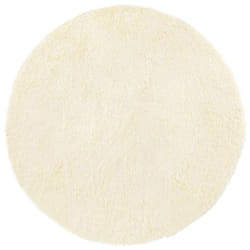 vidaXL Shaggy Rug High Pile NAVARRA Dusty Pink 200x200 cm Polyester Area Rug - cream, 200 x 200 cm/round