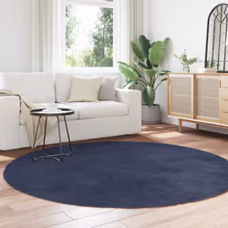 vidaXL Shaggy Rug High Pile NAVARRA Dusty Pink 200x200 cm Polyester Area Rug - navy, 200 x 200 cm/round - Additional view 2