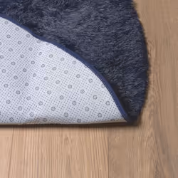 vidaXL Shaggy Rug High Pile NAVARRA Dusty Pink 200x200 cm Polyester Area Rug - navy, 200 x 200 cm/round - Additional view 5