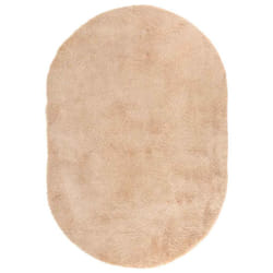 vidaXL Shaggy Rug High Pile NAVARRA Polyester Area Rug - beige, 300 x 200 cm