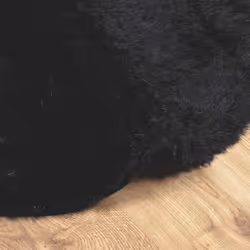 vidaXL Shaggy Rug High Pile NAVARRA Polyester Area Rug - black, 300 x 200 cm - Additional view 4