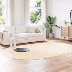 vidaXL Shaggy Rug High Pile NAVARRA Polyester Area Rug - cream, 300 x 200 cm