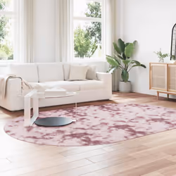 vidaXL Shaggy Rug High Pile NAVARRA Polyester Area Rug - dusty pink, 300 x 200 cm