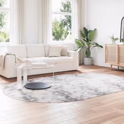 vidaXL Shaggy Rug High Pile NAVARRA Polyester Area Rug - light grey, 300 x 200 cm