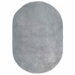 vidaXL Shaggy Rug High Pile NAVARRA Polyester Area Rug - silver grey, 300 x 200 cm