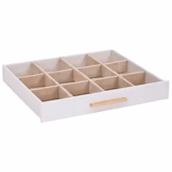 vidaXL Jewellery Box 3-Layer White 23x20.5x14 cm jewelry organiser ring box - Additional view 9