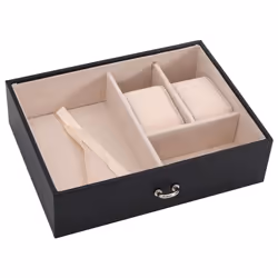 vidaXL Jewellery Box 5-Layer with Mirror Lockable White jewelry organiser - black, 3-layer - Additional view 9