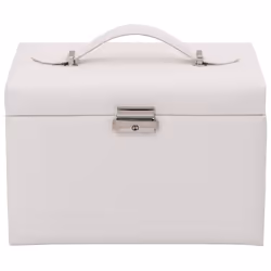 vidaXL Jewellery Box 5-Layer with Mirror Lockable White jewelry organiser - white, 4-layer - Additional view 4