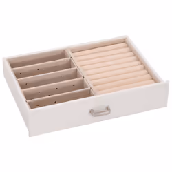vidaXL Jewellery Box 5-Layer with Mirror Lockable White jewelry organiser - white, 5-layer - Additional view 10