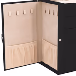 vidaXL Jewellery Box 5-Layer with Mirror Lockable White jewelry organiser - black, 5-layer - Additional view 9