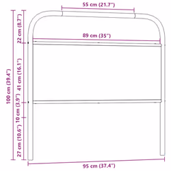 VidaXL 4100237 headboard/footboard Oak - Additional view 6