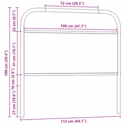 VidaXL 4100239 headboard/footboard Oak - Additional view 7