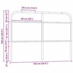 VidaXL 4100241 headboard/footboard Oak - Additional view 7